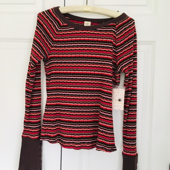 🔴 S O L D Free People Striped Top - Picture 2 of 6